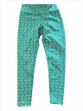 CK Bradley Green Patterned Leggings size xs